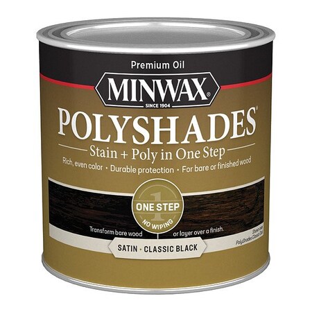 Minwax Wood Stain, 0.5 pt, Classic Black 213954444