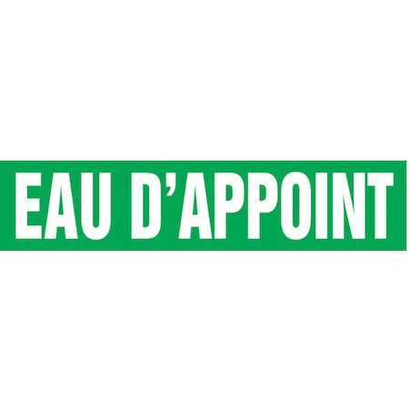 Accuform FRENCH PIPE MARKER EAU D ft APPOINT CRPK688STC