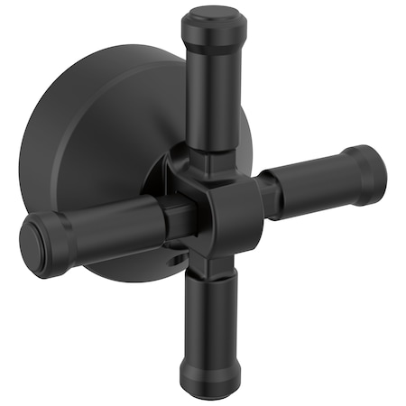 Delta Broderick Free Standing Tub Filler Handle Kit-Cross In Matte Black H594BL