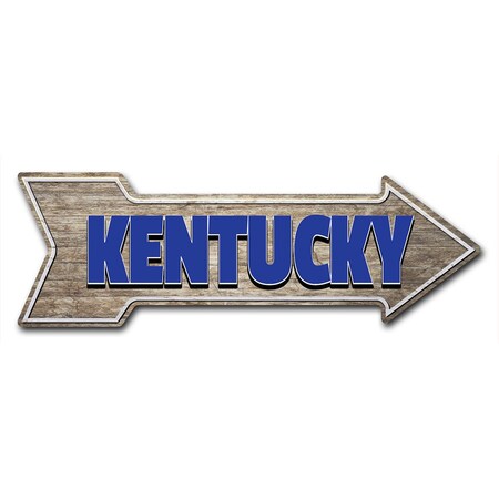 Signmission Kentucky Arrow Decal Funny Home Decor 18in Wide D-A-999788