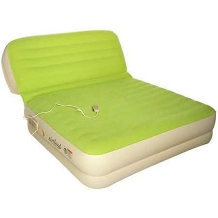 Air Cloud Queen Size Incline Back Green Air Mattress 1023
