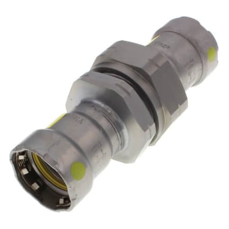 Viega MegaPressG union P1 0.75 P2 0.75 carbon steel zinc-nickel coating 25706