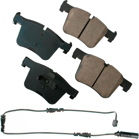 Fiesta AKEUR1561A Euro Ultra Premium Ceramic Disc Brake Pad Kit for 2016-2014 BMW 228i FI3091605