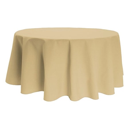 R&R Textile Tablecloth, Round, Color Beige, PK12 AT-Signature-71R-7284-Beige