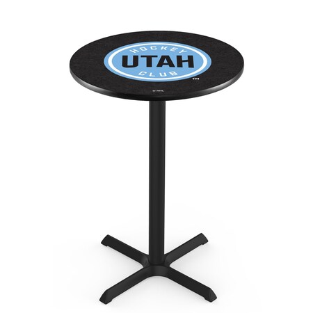 Holland Bar Stool Co Pub Table, 36 in L, 36 in W, 36 in H, Steel Top, Black L211