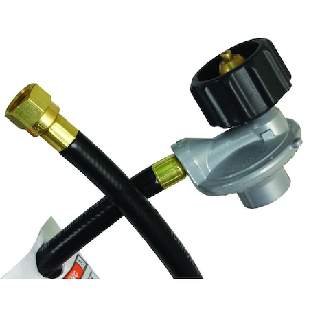 Jr Products 516 Inside Diameter Thermoplastic Barbeque Hose QCC Quick Check Connector Type 1 Connection Gas 07-31295