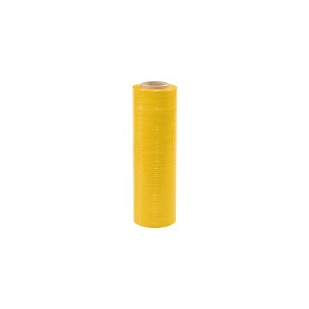 Bubblefast 4-18'' x 59 Gauge x 1500' Yellow Color-Tinted Hand Stretch Film, 4PK BFSF1859TYELLO