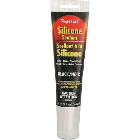 Imperial Silicone Sealant, Paste, Black, 27 oz Tube KK0309