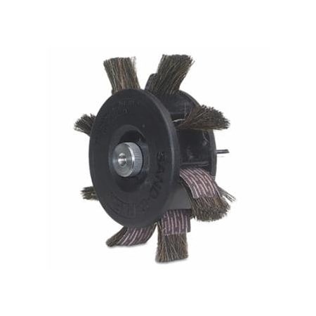 Merit Abrasives Sand-O-Flex, 350-RP Coated Flap Wheel, 6-1/2 in dia, 80 Grit, 2400 rpm 481-08834111051