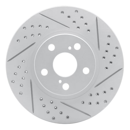 Dynamic Friction Co DFC Geoperformance Rotor - Drilled and Slotted 830-76068R