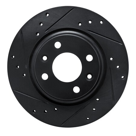 Dynamic Friction Co DFC Brake Rotor - Drilled and Slotted - Black 633-63159L