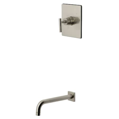 Kingston Brass Single-Handle Pressure Balanced Tub Faucet, Brushed Nickel KB6348CMLTO