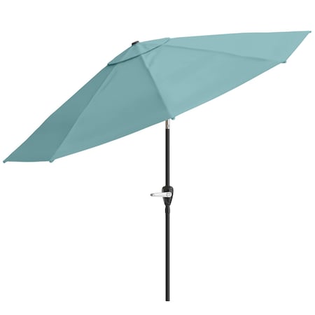 Pure Garden 10-Foot Outdoor Patio Umbrella with Auto-Tilt and Base, Sand 50-LG1043