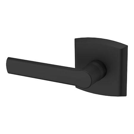 Baldwin Baldwin Preconfigured 5485V Soho Lever with R026 Rose Left Hand Half Dummy Lock Satin Black Finish 5485V190LDM