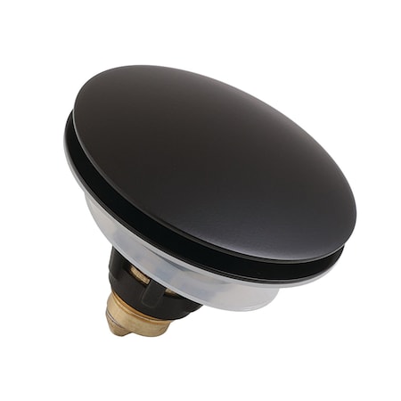 Kingston Brass Brass Sink Filter Plug, Umbrella Pop-Up, Matte Black KBF1020