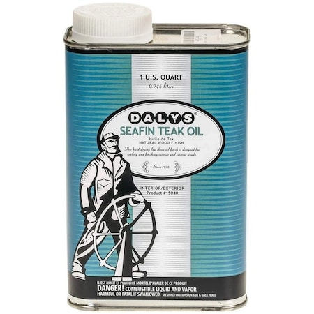 Hartline Products 1 Qt Daly's 15040 Clear SeaFin Natural Wood Finish Teak Oil 10001