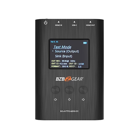 Bzbgear 8K/4K/1080P HDMI 2.1 48Gpbs Portable Signal Test Generator and Analyzer BG-AVTPG-MINI-G2