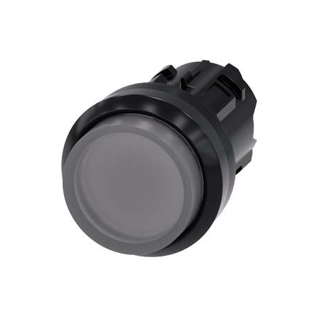 Siemens Illuminated pushbutton, 22 mm, round, plastic, clear, pushbutton 3SU1001-0BB70-0AA0-ZY13