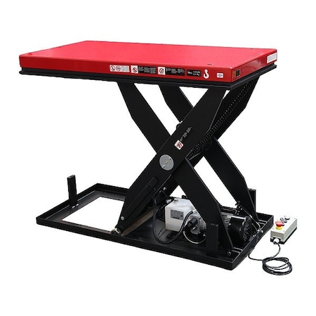 Dayton Scissor Lift Table, 1 1/2 hp, 8 in H 913MY7