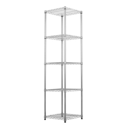 Monsterrax 72 in. H X 18 in. W X 18 in. D Steel 5-Tier Shelving Unit WS-MR181872-Z5
