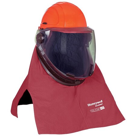 Salisbury Arc Flash Hood, 4 PPE CAT, 40 cal/sq cm, Polycarbonate Window, Red LFH40PRG-PP