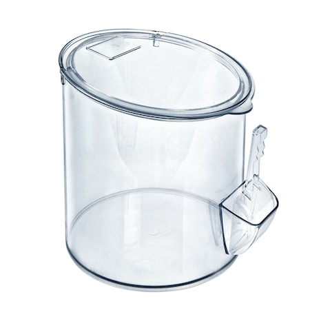 Azar Displays 9.47L/2.5 Gallons Clear Acrylic Candy Bin with Scooper 400421