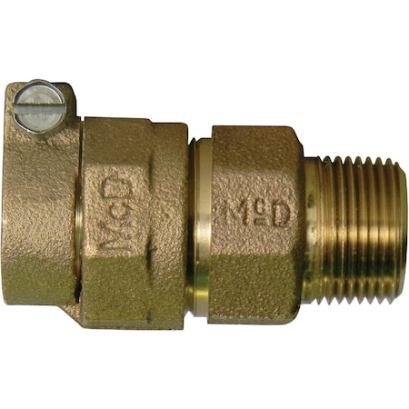 Anderson Metals 1'' CTS X 1'' MIPT Brass Low Lead Connector 9681616LFBAG