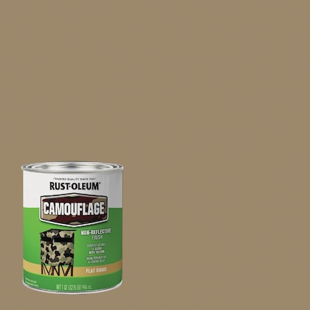 Rust-Oleum 1 Qt. Camouflage Brush Paint Khaki 379562