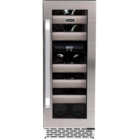 Whynter Seamless Stainless Steel Door Dual Zone Built-in Wine Refrigerator BWR-171DS