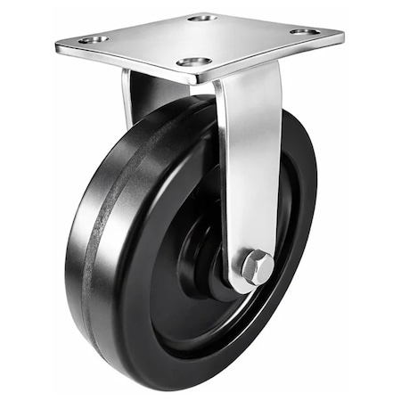 Hyw Products Heavy Duty Caster 8in x 2in Phenolic Wheel Stainless Steel - Rigid 40-80R-A1-PH(STS)