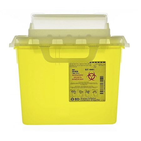 Bd Sharps Container, 7.6L, Nestable, Horizontal Drop, 10PK 303050