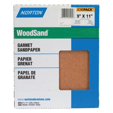Norton Abrasives 9 X 11 Garnet Job Pack 80 80PK 05504