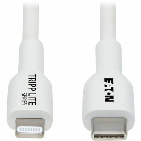 Eaton EATON USB-C To Lightning Sync/charge Antibacterial Cable M/m, Mfi M102AB-01M-WH
