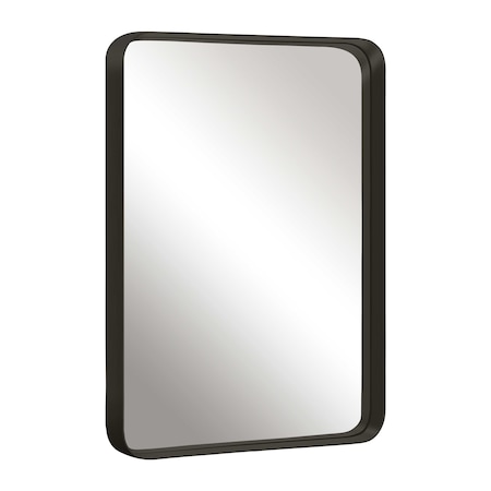 Homeroots 50" Black Metal Framed Standing Mirror 564483