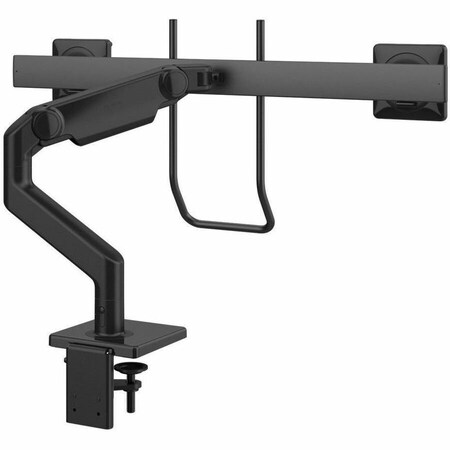 Humanscale M8.1 for Dual Monitors with Crossbar and Handle Black with Black Trim M82HBB