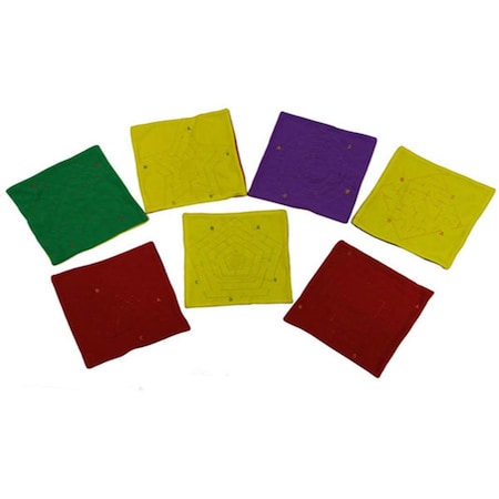 Everrich Industries Everrich  12.6 x 12.6 in. Pentagon Point to Point Bead Freece Maze Mat EVC-0271-1