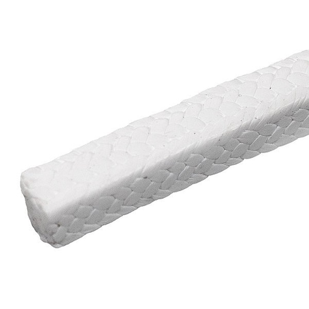 Zoro Select Rope-StyleCompressPackSeals, PTFE, 1in, Wht ZUSA-CP-828