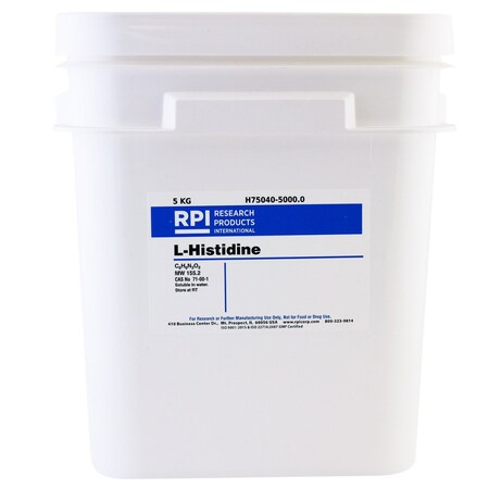 Rpi L-Histidine, 5 Kilograms H75040-5000.0