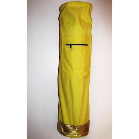 Omsutra Yoga Golden Saree Lace Mat Bag - Yellow OM102096-Yellow