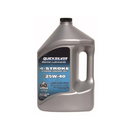 Quicksilver 25W-40 4-Cycle Marine 4 Stroke Outboard Oil 1 gal 710-928M0078620