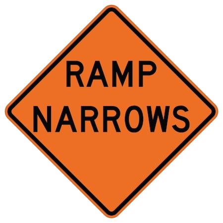 Sign Solutions Usa Ramp Narrows 24X24 Diamond Grade Cubed Fluorescent ...