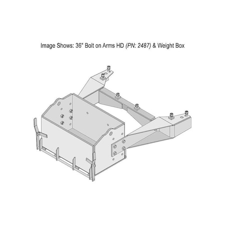 K&M Mfg 36-In. Bolt on Arms (BOA) Kit CIH Steiger 450-620 (Quadtrac)/NH T9 Large Frame HD 2487