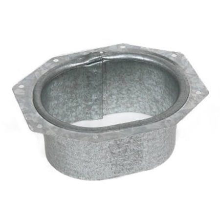 Swivel 33051 2 x 3 in. Galvanized Steel Outlet, White SW567457