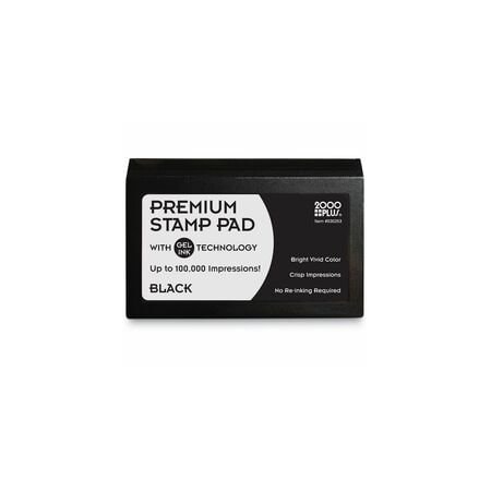 Cosco Microgel Stamp Pad for 2000 PLUS, 2 3/4 x 4 1/4, Black 30253