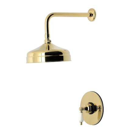 Kingston Brass Single-Handle Pressure Balanced Shower Faucet, Polished Brass KB6332PLSO