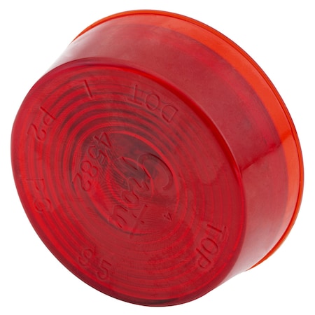 Grote Clearance/Marker Lamp, Lens Optic, Red, Depth: 3/4" 45822