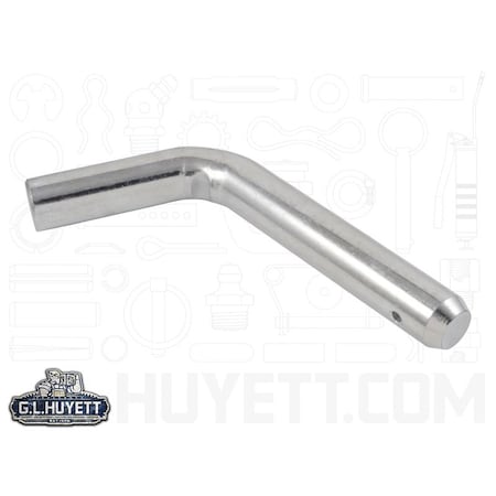 Huyett Bent Hitch Pin, Zinc Plated, 1.000 in Dia x 4.750 in Effective L x 0.203 in Hole Dia BTP-1000-4750
