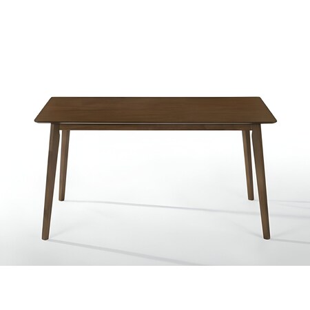 Homeroots 59" Brown Solid Wood Dining Table 487368