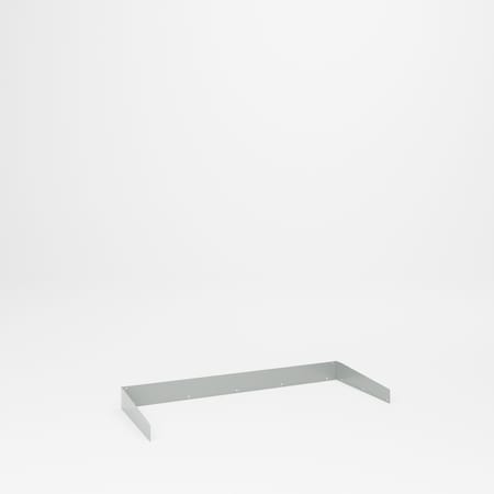 Pucel Mobile Table, 24 in D x 60 in L, Three Shelf, Gray 2460