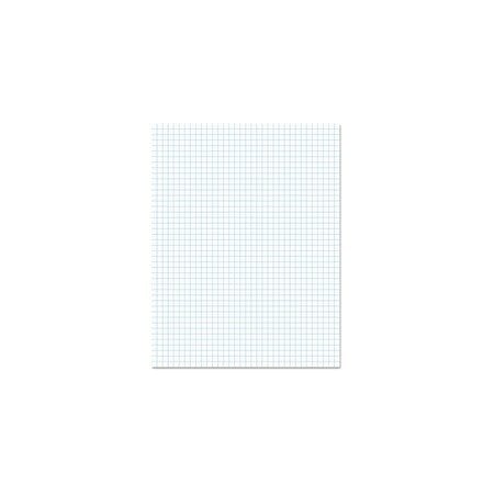 Universal Glue Top Pads, 4 sq/in Quadrille Rule, 8.5 X 11, White, 50 Sheet, 12PK UNV20631